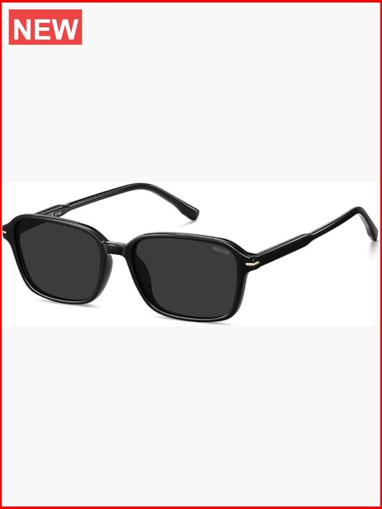 Retro Rectangular Polarized Sunglasses with UV400 Protection